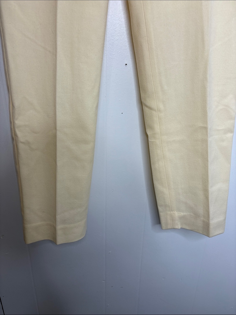 Talbots Pants Womens 6 Heritage Straight Cream Wool Blend career work Office - Picture 4 of 8